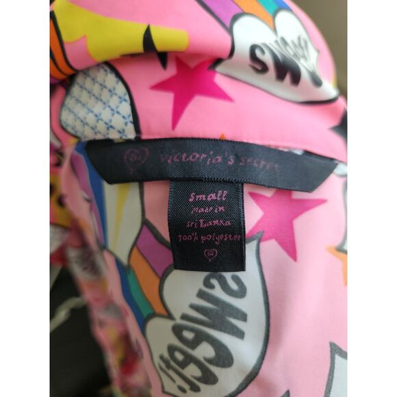 1990’s cartoon comics pop art Victoria Secret pajamas size small - Picture 7 of 11